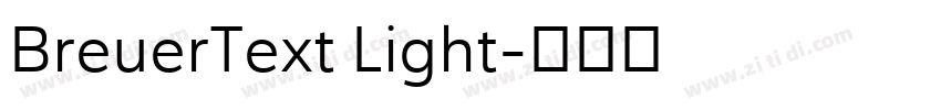 BreuerText Light字体转换